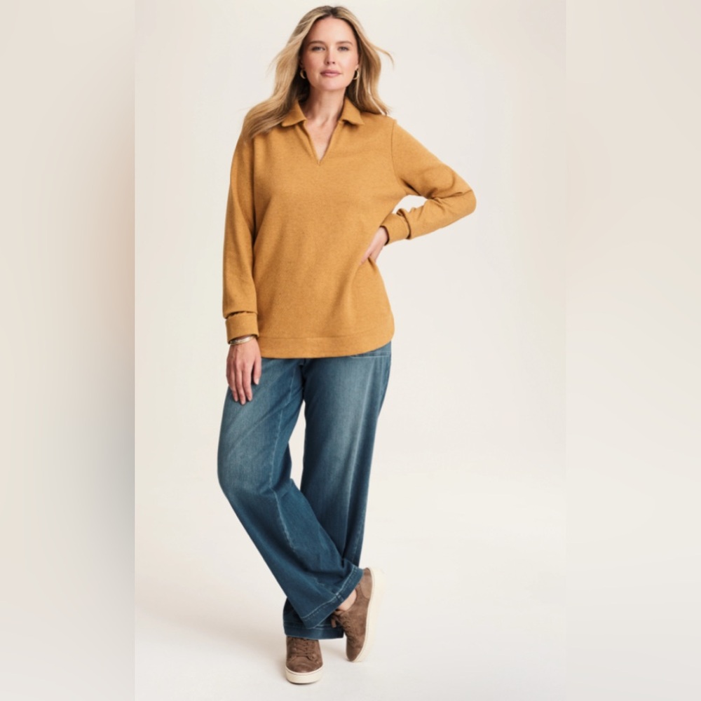 J.Jill Pure Jill Diagonal Knit Top - Picture 2 of 10